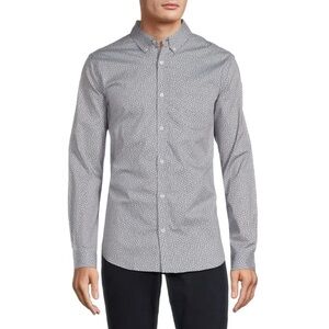 NWT BEN SHERMAN Dash Sport Shirt In Blue Fog